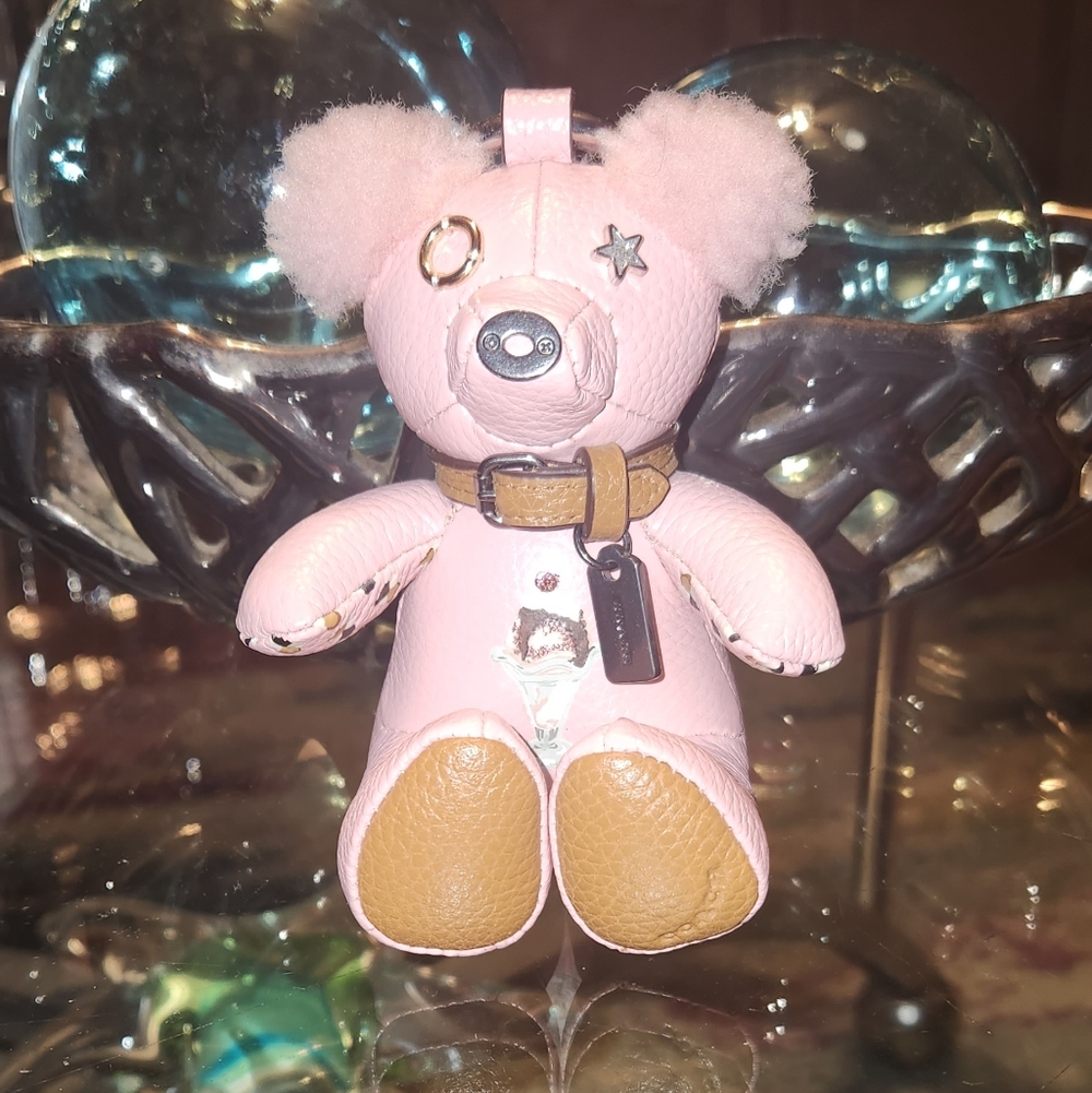 🛑SOLD🛑Coach Ice Cream Pink and Tan Teddy Bear Charm 🛑SOLD🛑